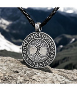 “Norse Tree of Life Pendant Necklace with Viking Runes” - €19,73 EUR