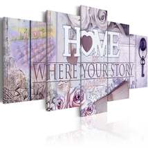 Tiptophomedecor Stretched Canvas Vintage Art - Lavender Dream - Stretched &amp; Fram - £71.93 GBP+