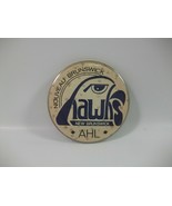 New Brunswick Hawks Defunct AHL Hockey Team 2.5&quot; Vintage Pinback Pin Button - £5.96 GBP