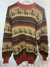 Vintage Knit Ugly Sweater Nordic Sweater Deer Pattern - No Tags - £11.26 GBP