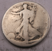 1919-S Walking Liberty Half Dollar - VG - 90% Silver - £14.21 GBP