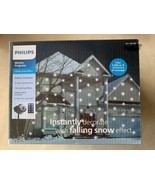Philips Christmas LED Motion Projector Falling Snow Cool White &amp; RGB Remote - £101.77 GBP