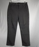 Heritage Slim Ankle Women&#39;s Black/White Pants Size 14 - $18.81