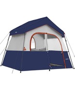 Hikergarden 6 Person Camping Tent | Windproof Fabric Cabin Tent Outdoor | - £143.17 GBP