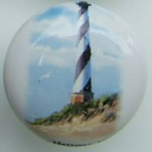 Ceramic knob Light House Lighthouse Cape Hatteras NC #3 - $4.46