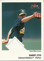 2003 Fleer Tradition Game Used Barry Zito Athletics - £2.37 GBP