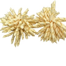 Gymboree Ivory Large Corkscrew Ribbon Hair Clips Set of 2 - $9.60