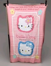 Vintage 1997 Sanrio Hello Kitty Tokyo Japan  Waffle Picnic Towel Blanket... - $346.50