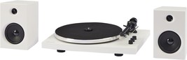 White Crosley T150C-Wh 2-Speed Bluetooth Turntable Record Player System ... - £152.57 GBP