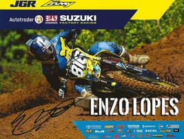 Enzo Lopes supercross motocross signed autographed 7.5x10 photo poster COA. - £51.42 GBP