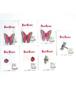 Vintage Bouclair Iron On Appliques x3 Butterfly x2 Ladybug Dragonfly Fly... - £14.85 GBP
