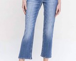 Flying Monkey Jojo Mid Rise Crop Straight Jean Dawn - $42.00