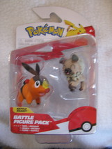 Pokemon Battle Figure 2023 Jazware Unopened Tepig+Rockruff - £23.14 GBP