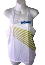 Hoka One One Tank Top Men’s Small White Blue Running Stretch Tank Breathable Top - £18.21 GBP