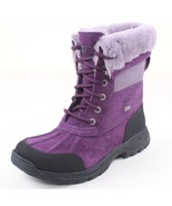 NIB! UGG Australia Kids&#39; K Butte Dark Purple Suede Leather Warm Boots $1... - $2,770.70 MXN