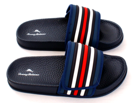 Tommy Bahama Red White Blue Slide Sandals Slides Youth Boy&#39;s Size 2 - £31.27 GBP