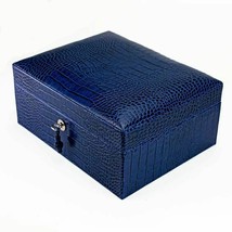 Brizard  &quot;Airflow&quot; Cigar Humidor - Indigo Croco Pattern (30/40 Count) Made in US - £391.68 GBP