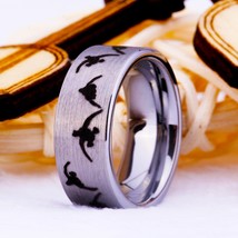 Duck Ring Hot Sales 8MM Matte Finsihed Pipe DUCKS Ring Men&#39;s Tungsten Wedding Ri - £29.26 GBP