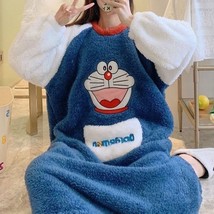 Doraemon Plush Sleep Gown | Smart Robot Cat Anime Nightdress Gown Pajama - £71.05 GBP