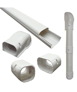7.5 Ft Line Set Cover Kit 3″ for Mini Split Central Air Conditioner Heat... - $34.45