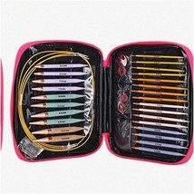 EcoStitch Circular Knitting Needles: 13 Pairs, Interchangeable Set with Storage - $101.92