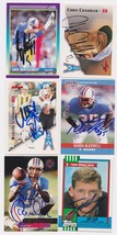 Houston Oilers Signed Autographed Lot of (6) Football Cards - Jeff Alm, ... - £10.18 GBP