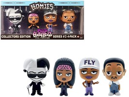 &quot;Homies Big Headz&quot; Series 3 Collector&#39;s Edition 4-Pack of Figures by Homies - £59.49 GBP