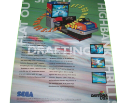 Daytona USA Video Arcade Game FLYER Original Art Promo UNUSED 1994 Sport... - $8.09