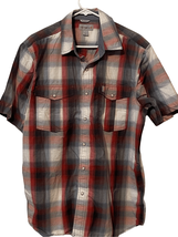 Carhartt Mens Multicolor Plaid Relaxed Fit Short Sleeve Button-Up Shirt Large pe - $26.18