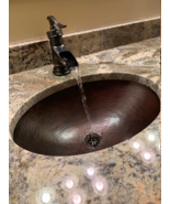 Master Bath 19&quot; x 14&quot; Oval Copper Bath Sink Under Mount or Drop-In - $3,022.43 MXN