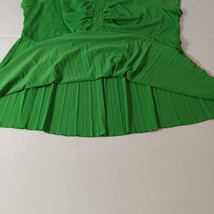 AGB 3435W51 Women's Green Blouse Top Sleeveless Size 2X image 9