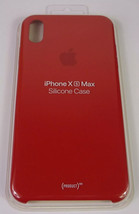 Genuine Apple iPhone XS Max Silicone Case / Cover (PRODUCT) RED - MRWH2Z... - £5.48 GBP