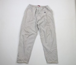 Vintage 90s Champion Mens XL Distressed Classic Logo Sweatpants Heather Gray - £44.32 GBP