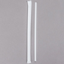 1000 5 3/4&#39;&#39; Slim White Wrapped School Milk/Juice Straws - $5.78