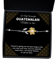 Bracelet Present For Guatemalan Mother-in-Law - To My Wonderful Mother-in-law  - £39.27 GBP
