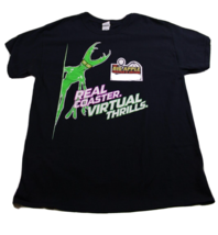 Big Apple Real Coaster Mens Tee Shirt Color Black Virtual Thrill Size Large 2153 - £6.42 GBP