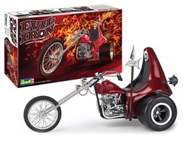 Level 5 Model Kit Evil Iron Custom Chopper Trike 1/8 Scale Model by Revell - £58.58 GBP