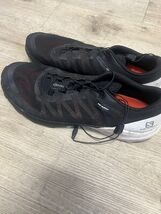 Salomon Mens Sense 4 Pro Trail Running Shoes Black White Size 13 - $54.45