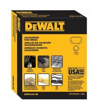 DeWALT DWR16G1M Galvanized Steel Hog Rings Construction Staples, 1000 pc... - $34.24