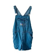 Vintage 90s Disney Store Mickey Mouse Embroidered Denim Overalls Shorts ... - €38,46 EUR