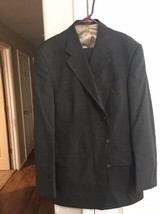 Men&#39;s Stafford 2-Piece Suit--Brown Plaid--Size 44L Jacket Size 36x30 Slacks - $39.99