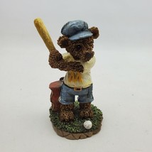 Bear Baseball Player Figurine Collectible Figure - £3.79 GBP