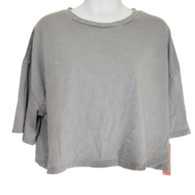 Colsie Womens Gray 3/4 Sleeve Round Neck Pullover T Shirt Tee Casual Top Size M - £7.98 GBP