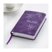 Christian Art Gifts KJV Compact Bible-Purple LuxLeather - $628.38 MXN
