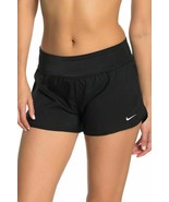  Nike Women&#39;s Solid Boardshort Swim Bottom Black Size Large NESS9389-001 - $28.99