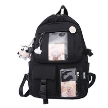 JULYCCINO New Solid Color Cute Backpack Women Multifunctional Daily School Bag F - £30.47 GBP