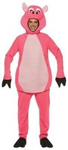 Pig Costume Adult Men Women Animal Pink College Halloween Party GC6506 - £51.39 GBP