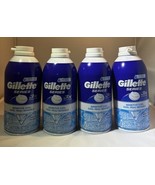 Gillette Sensitive Cool  (4 cans) Men&#39;s Shave Foam with Menthol 11 oz New - $58.00