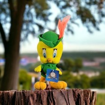 Vintage Looney Tunes Tweety Bird Plush Robin Hood 19&quot; 1997 Stuffed Animal - £14.20 GBP