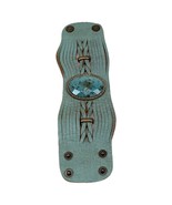 White Water Turquoise Leather Bracelet Arizona Western Navajo - €20,59 EUR